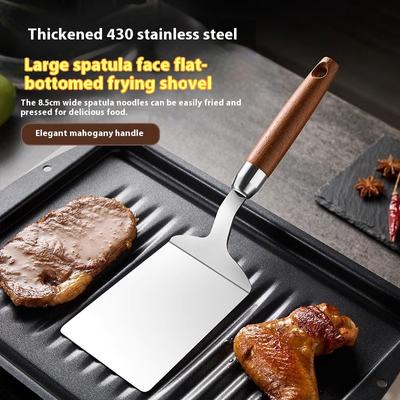 Набор аксессуаров для гриля, лопатка для гриля, скребок, флиппер, нержавеющая сталь, говядина, мясо, плоская крышка, гриль, кухонные принадлежности