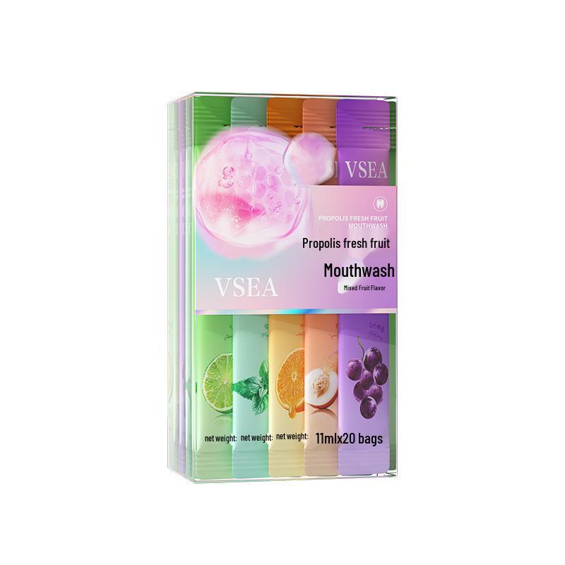 VSEA Мятный ополаскиватель для рта: Освежает дыхание, Отбеливает зубы, Удаление зубного налета, Одноразовый. Любимчик TikTok!