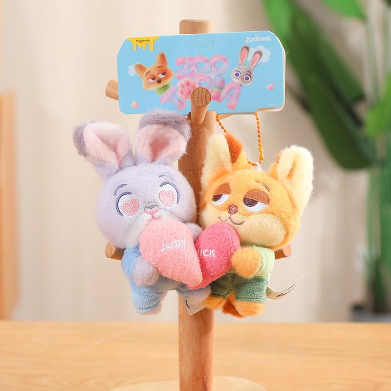 Animal Sweet Zootopia Plush Keychains Featuring Judy And Nick Perfect For Occasion Any
