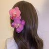 Women Hair Clip 3D Flower Decor Strong Grip Bang Hair Pin Photo Shoot Flower Styling Hairpin Hair Accessories