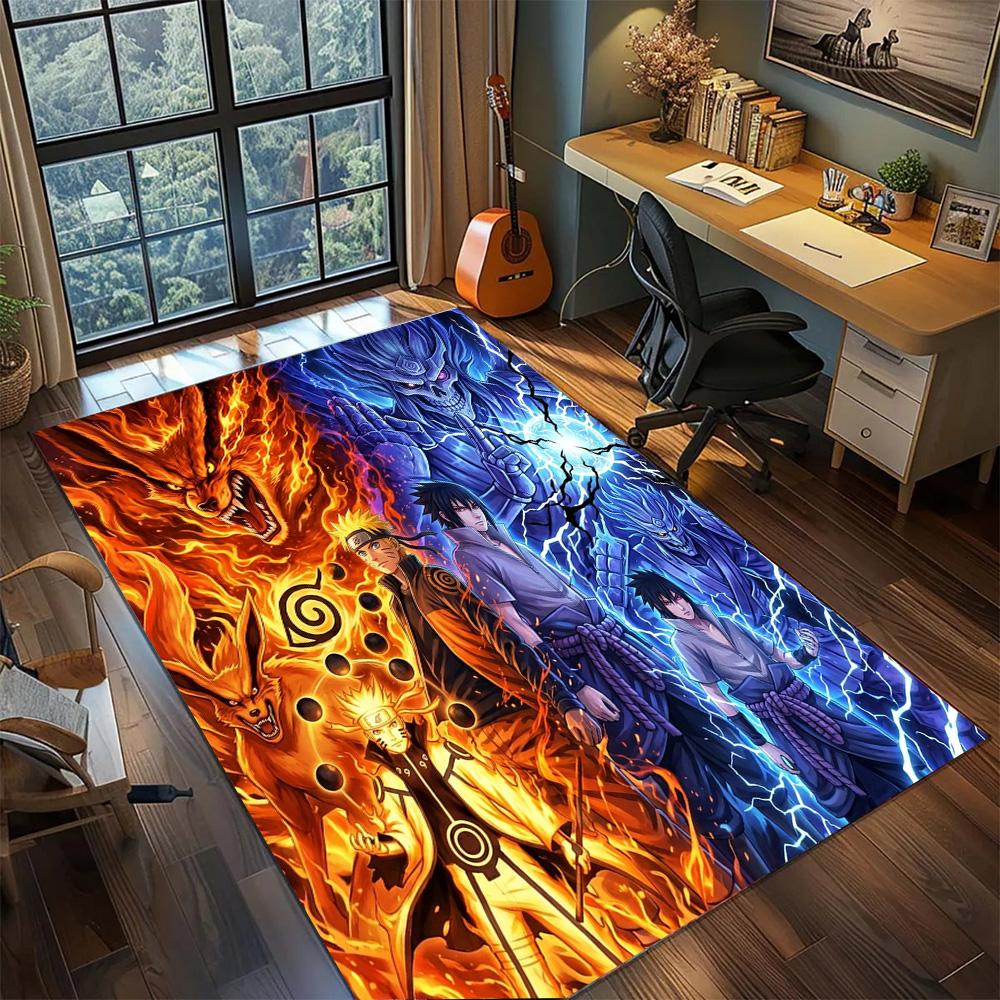 Naruto Rug Carpet Home Decor Large Area Non Slip Washable Floor Mat Gamer Bedroom Room.-TING