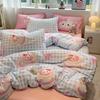 Washed Cloud Soft Cotton Duvet Cover Set Dorm Bedding Single Double Size