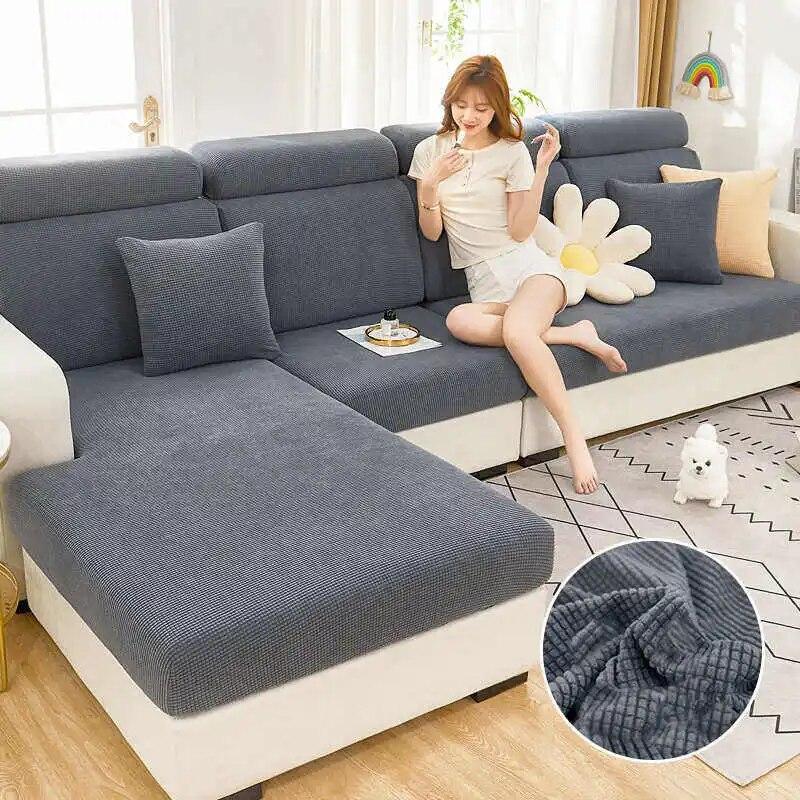 Жаккардовый чехол для дивана для гостиной, эластичный моющийся съемный чехол для дивана, универсальный чехол для сиденья 1/2/3/4