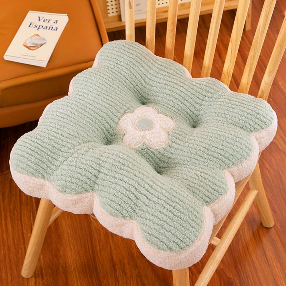 Soft Cotton Seat Cushion 40*40cm Chair Seat Cushion Square Office Chair Pad for Home Office Sofa