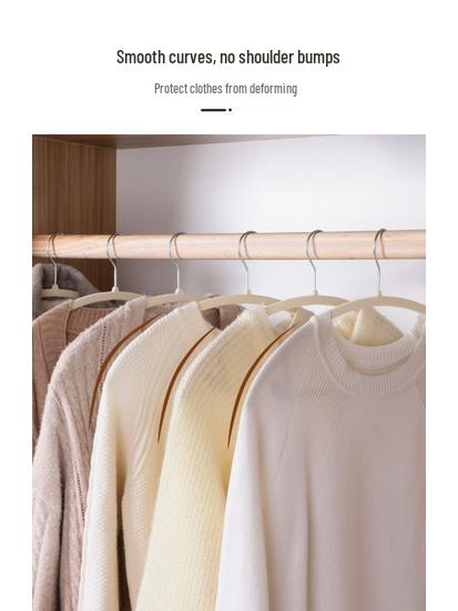 Ultra-Thin Non-Slip Flocked Clothes Hanger for Adults