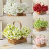 Home Wedding Office Table Decoration Artificial Lisianthus Artificial Mini Lotus Bouquet