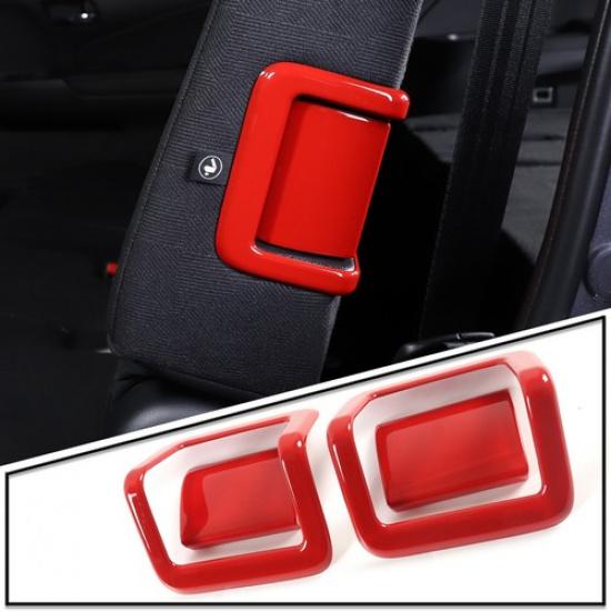 ABS Red Second Row Rear Row Down Seats Button Trim For Honda Pilot 2015-22
