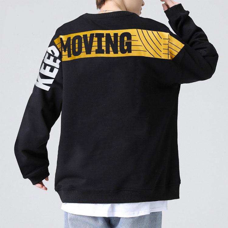 Anta Спортивная толстовка с круглым вырезом и принтом в виде букв Lifestyle Series, мужская толстовка черного цвета 152138716-3