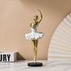 Painted Ballet Girl Ornaments Resin Crafts Abstract Art Sculpture  Living Room