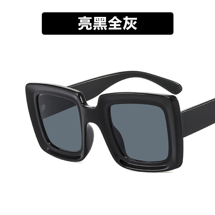 Square sunglasses women's new personalized concave sunglasses retro large frame sunglasses