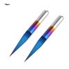 10Pcs box 3.175 Blue Plating Tungsten Steel Engraving Tool CNC Carving Tool (20 degrees *0.1)