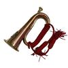 Musical 12 Inch Copper & Brass Bugle with Silk Rope Tassel Australian Military Forces Batch
