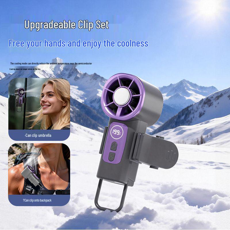 Ice Cooling Portable Mini Fan: Zero Degree Cold Air | Luxurious, Stylish, Essential Summer Handheld Cooling Gadget