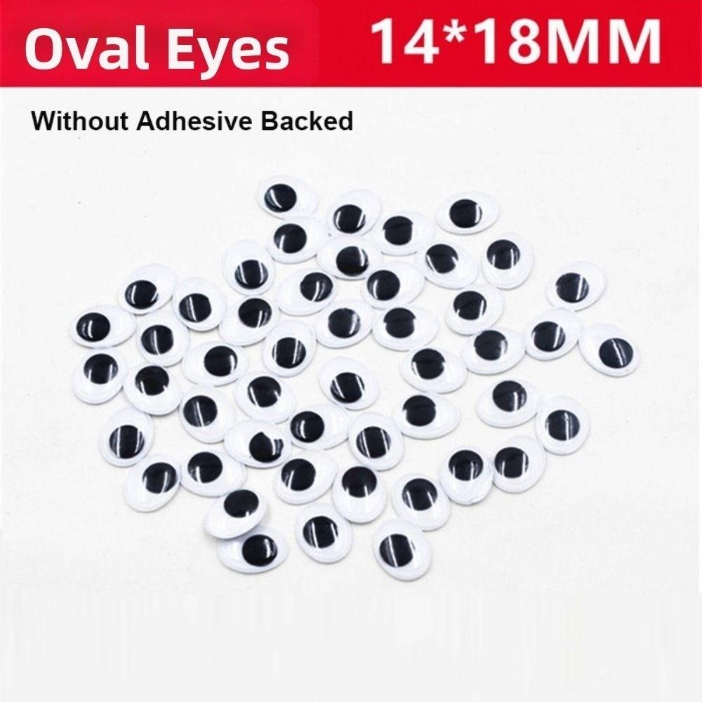 100pcs/bag Plastic Wiggling Moving Eyes 3D Kindergarten Handmade Dolls Eyes Dolls Activity Eyes