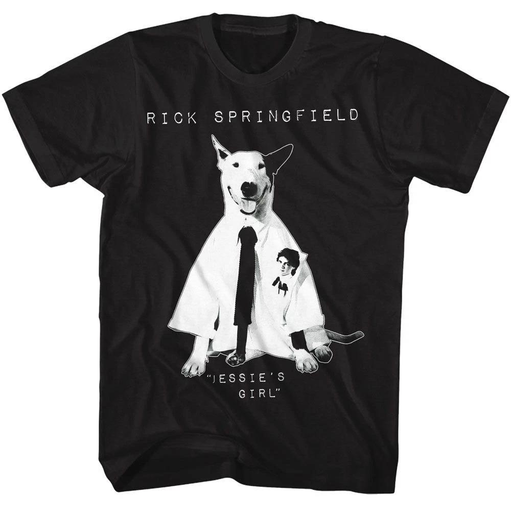 Rick Springfield - Jessies Girl Dog - American Classics - Solid Black Adult Shor