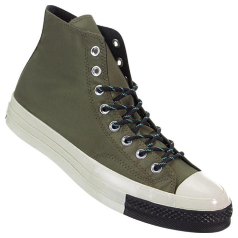 Converse 70 Chuck Taylor Удобные и повседневные Легкие Высокие парусиновые Унисекс Оливково-зеленый