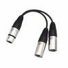 F-Factory XLR/Cannon Plug (Female) To XLR/Cannon Plug (Male) X 2 Splitter Cable, 0.1m, FNT-XY-71001J