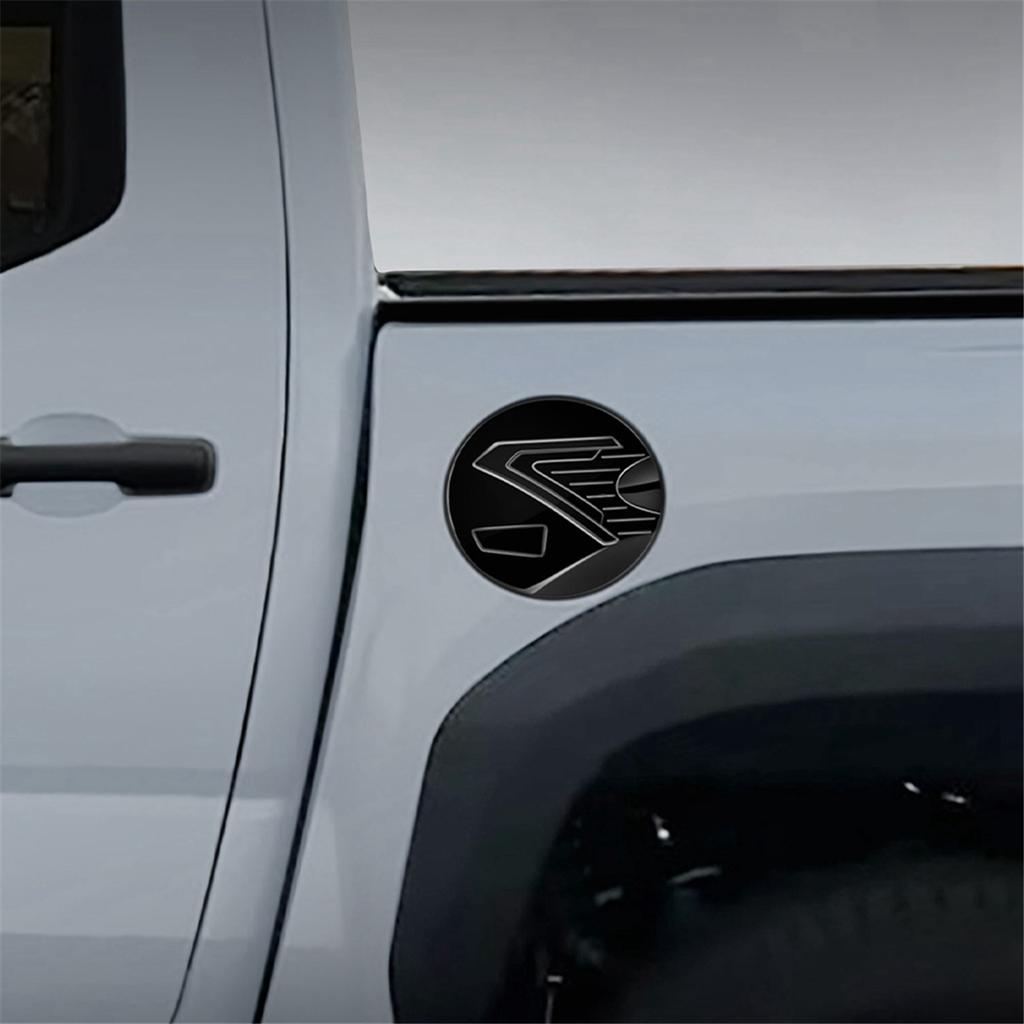Car Fuel Tank Oil Cover Trim For Toyota TACOMA 2024 Gas Cap Trim Stickers Car Exterior Accessories Component Gloss Black