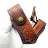 Pocket Knife Sheath Handmade Pouches Leathers Knife Holsters Folding Knife Holder Outdoor Carry Sheath Tool Easy To Use