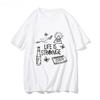Аниме Футболка Милая Манга Life Is Strange Харадзюку Манга с Принтом Футболка Funko Уличная Мода Футболка Короткий Рукав
