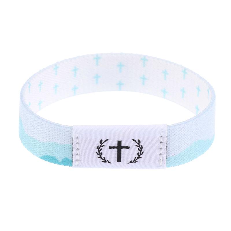 Носимый библейский браслет Религиозные браслеты Христианский браслет с ежедневным библейским стихом с NFC RFID эластичным браслетом