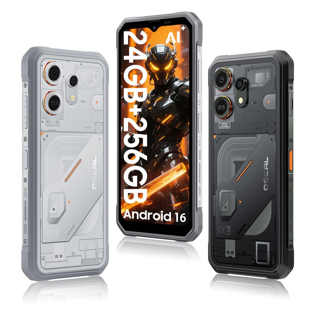 Oscal MARINE 3 Android 16 Смартфон 8 ГБ+256 ГБ MediaTek Helio G81 Защищенный Телефон Мобильный