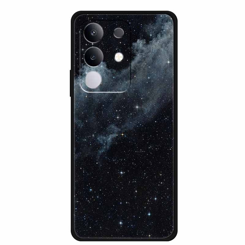 For vivo T4x Cover Silicone TPU Phone Case Funda for vivo T4x 5G V2437 Black Back Bumper Soft Protector Cartoon Anime Cute Capa