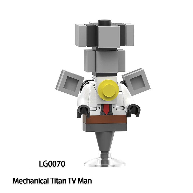 Скибиди Туалет Аниме Мультяшные Кубики Спикермен Телевизормен Оператор Экшн MOC Туалетмен против Монитора Конструктор Аудио