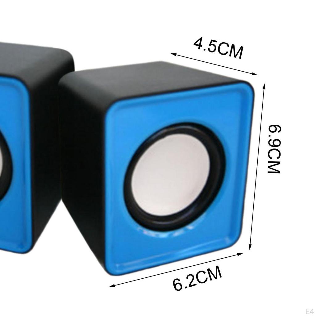 Compact Desktop Speaker System with Customizable Volume Control for Computers And Laptops