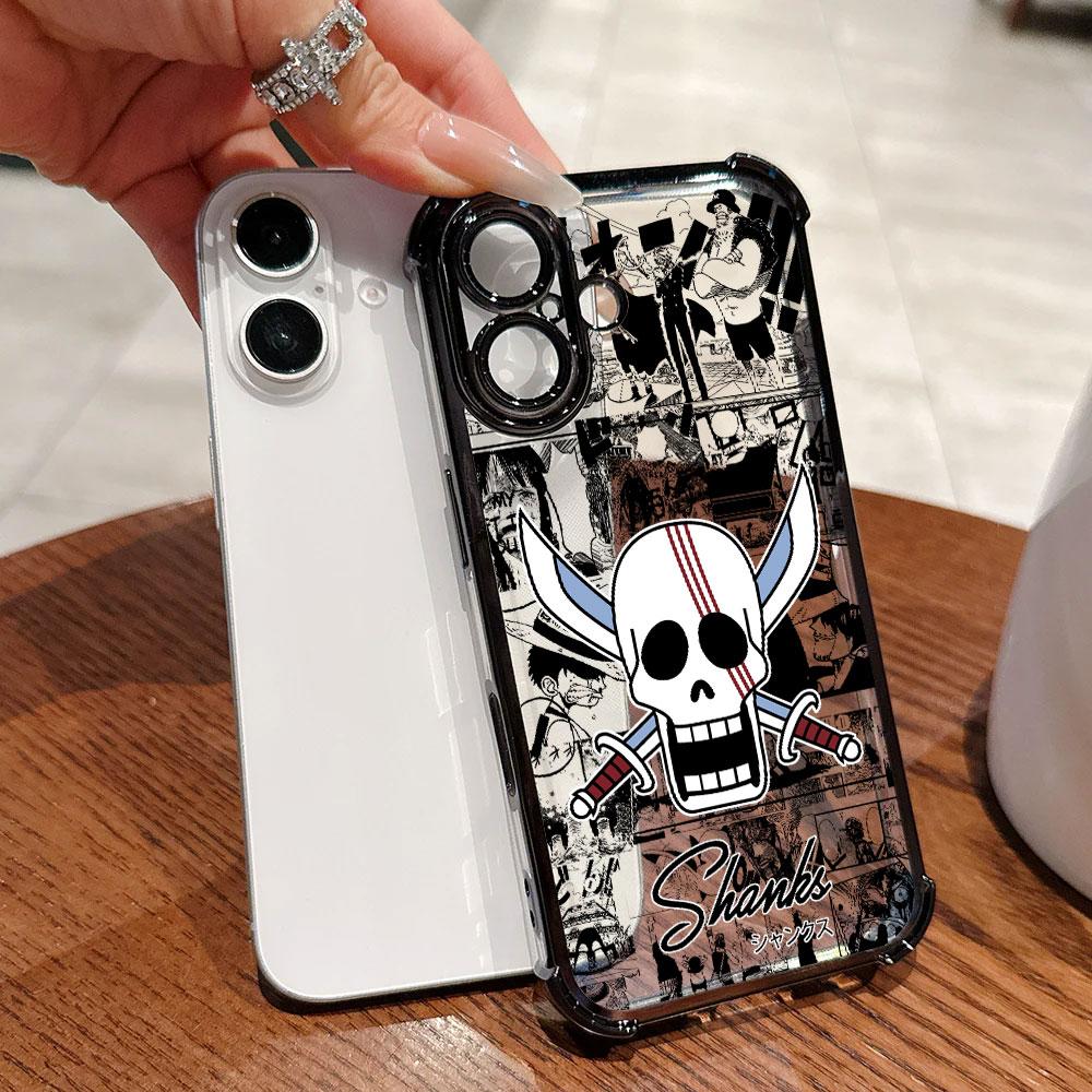 Аниме Логотип One Pieces Луффи Чехол Для iPhone 17 Pro 16 15 14 13 12 11 Pro Max Чехол 17 Plus 17E 16E 17Air Защитный Чехол для Телефона