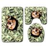 Tree Hole 3D Toilet Floor Mat Animal Bathroom Non-Slip Mat Toilet Three-Piece Carpet Pattern Can Be