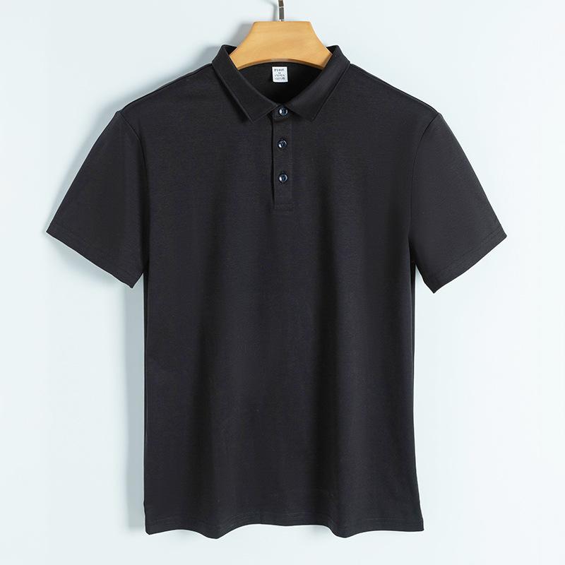 Рубашка поло с воротником рубашки, деловая футболка, рабочая одежда, повседневная рубашка поло с короткими рукавами для мужчин