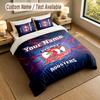 Bedding Set 1 Duvet Cover 2 Pillowcases Sydney Roosters Print Soft Bed Linen Bedroom Decor