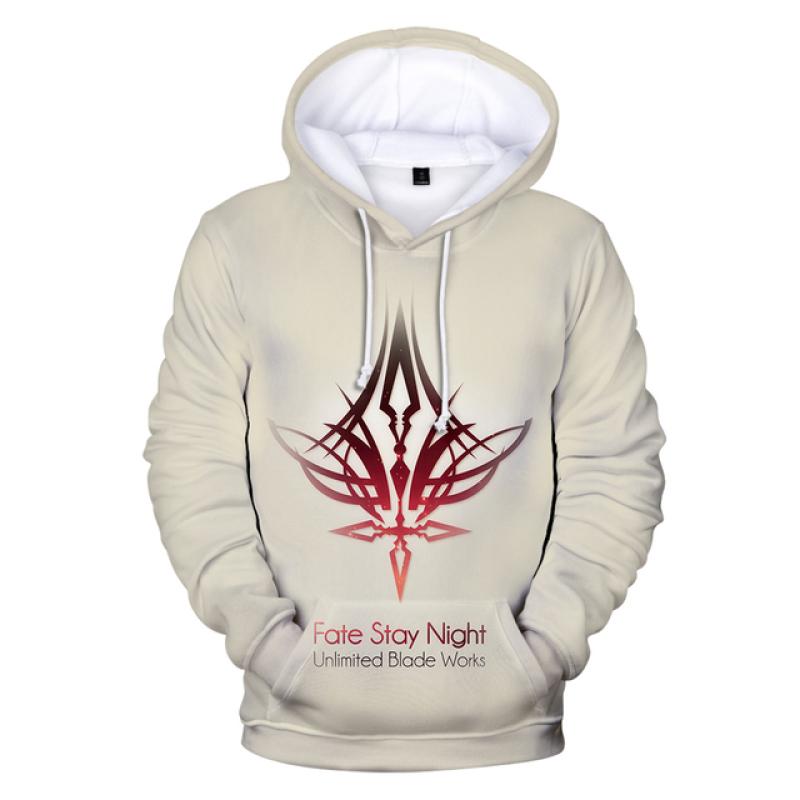 Fate Stay Night 3D Print Hoodies Men Women Casual Fashion Sweatshirt Hoodie Anime Harajuku Streetwear Pullover Hip Hop Tops Coat