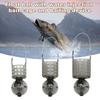 Fish Feeder Basket Fishing Bait Trap Cage Coarse Lure Feeder Basket with Fillable Float Ball Gift for Fishing Enthusiasts
