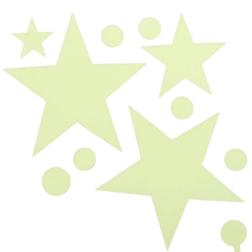 Star Glow in The Dark Stars PVC Nighttime Starry Sky Wall Decal New Wall Stickers for Bedroom  Room