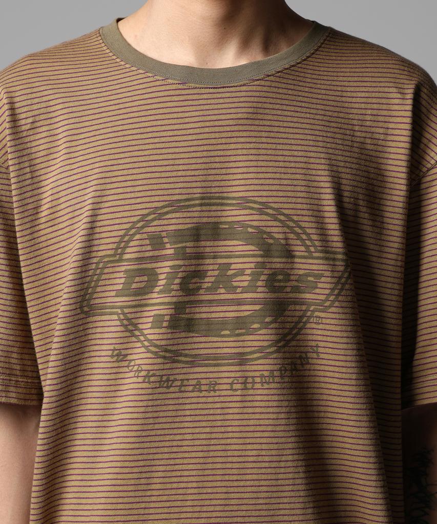 Dickies Полосатая футболка с монограммой Оливковая