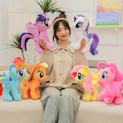 Большая плюшевая игрушка-пони - Милая подушка-питомец и тряпичная кукла для подарка на день рождения ребенка.