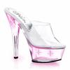 Women's 15CM high heels, crystal light shoes, cool slippers with lights, women's slippers