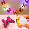 Non-Toxic 12 Pcs 3D Glow Butterfly Wall Stickers Self-Adhesive Led Night Lights For Bedroom Decor Kids Safe Luminous Nursery Decals