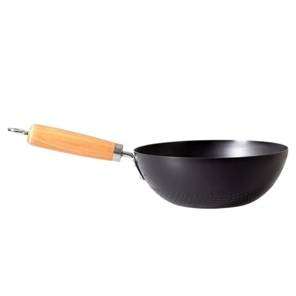 Non-stick Frying Pan Universal Pot Traditional Small Cast Iron Wok Rental