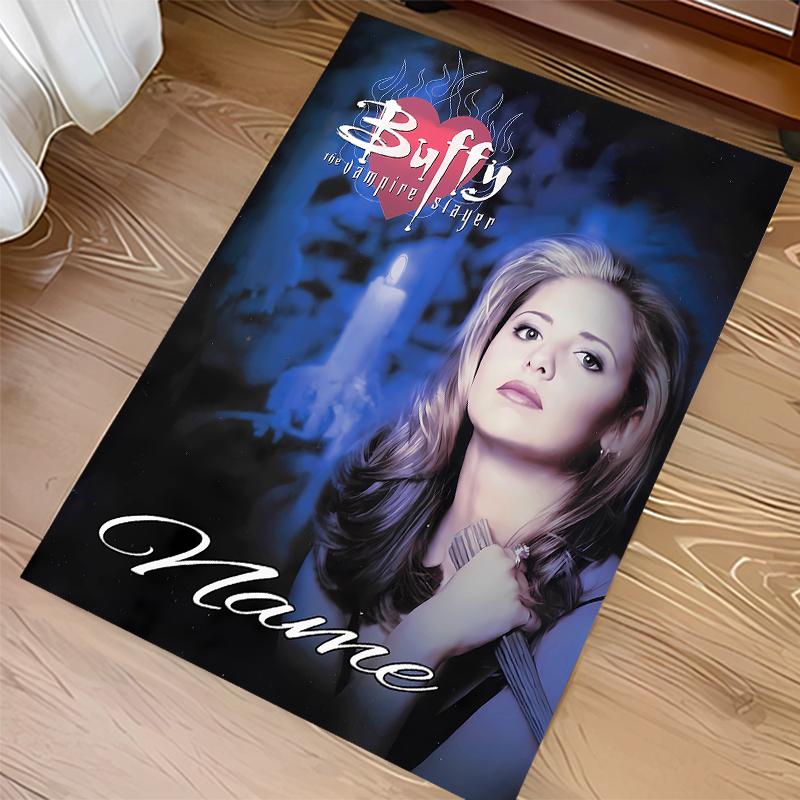 Custom personalization Buffy the Vampire Slayer Print Area Rug - Soft, Washable Non-Slip Indoor Mat,Living Room,Home&Office Decorative Rug
