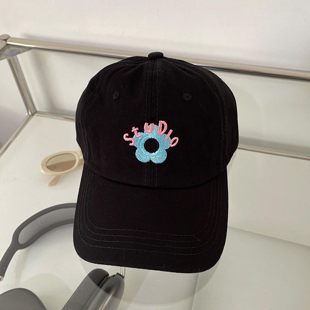 Бейсболки с вышивкой для женщин, кепка Snapback, мягкий верх, кепка с козырьком, модные солнцезащитные цветы, контрастные цвета, симпатичный головной убор