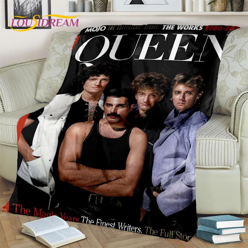 3D Покрывало Queen-Rock-Band с Фредди Меркьюри, Мягкое Пледное Покрывало для Дома, Спальни, Кровати, Дивана, Пикника, Путешествия, Офиса, Покрывало для Детей