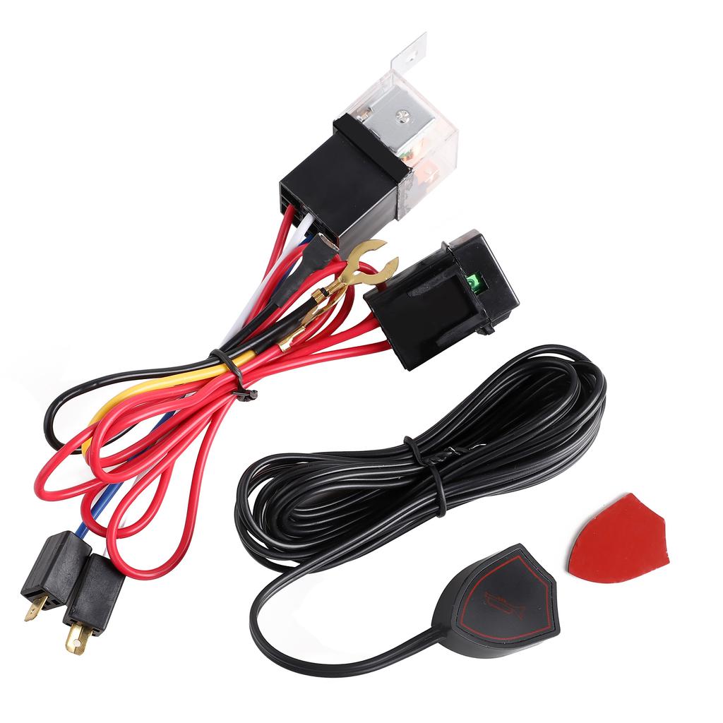 Horn Button 12V Air Horn Harness Relay Kit 40A 4 Pins for Car Truck Train Boat SUV Bus Lorry Relays 5