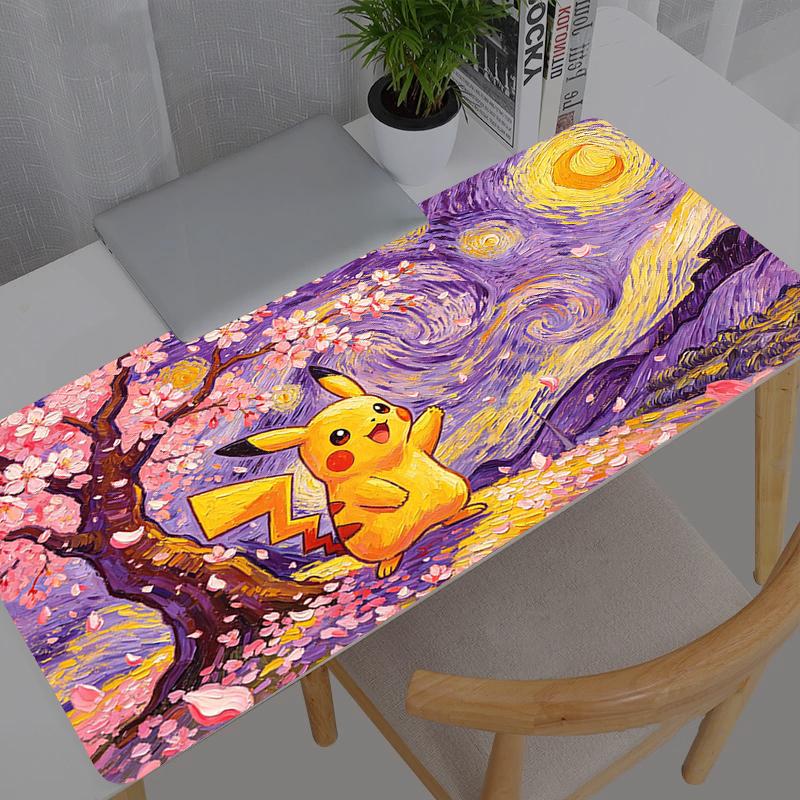 Mouse Pad Pokemon Pikachu Anime Durable New Gaming Accessories Large Carpet Gamer PC Computer Keyboard Desk Mat Mausepad