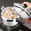 Bymaocar 3.17Qt Aluminum Pressure Cooker, Sealed Mini Cooking Pot for Gas, Halogen & Electric Stove, Compact Kitchen Storage Pot