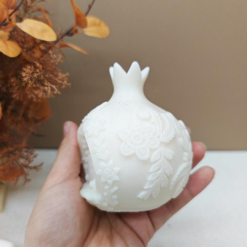 Pomegranate Silicone Molds Heat Resistant Fruit Silicone Candle Mould for Resin Casting Making Candle Soap Chocolate