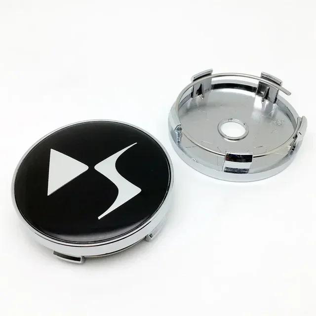 4 шт. 60 мм Центральные колпачки ступицы колес DS для DS DS3 DS5 DS6 Deesse PSA Стильные износостойкие колпаки на диски автомобиля Пылезащитные