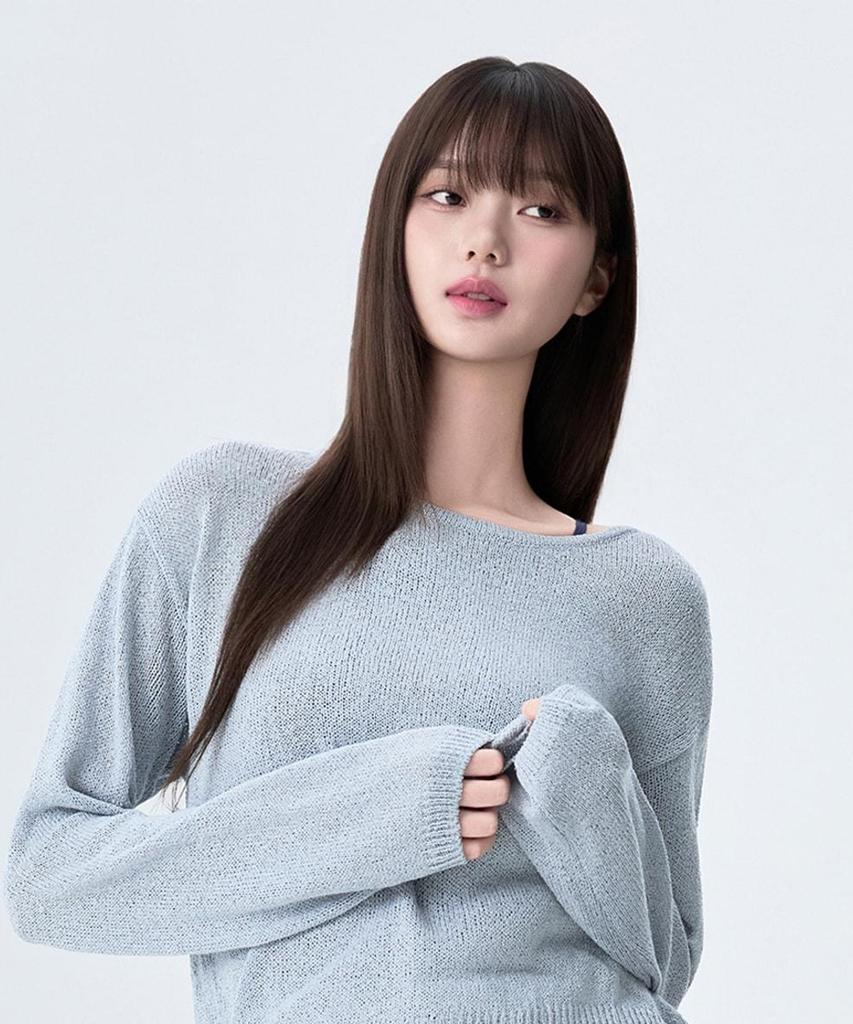 MIXXO Boat Neck Wrap Button Knit_Miwkag761T